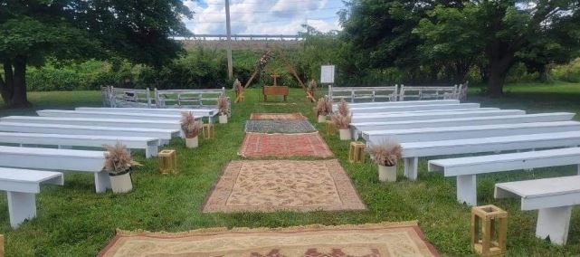 Outdoor Barn Wedding in Northwest Ohio. The Barn at Honey Blossom Orchard